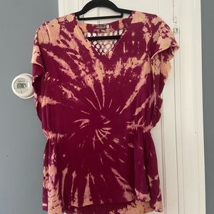 Earthbound trading co tie dye blouse Small